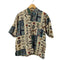 ナチュラルイシュー NATURAL ISSUE 総柄 リネン混シャツ メンズ import:M
