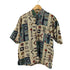 ナチュラルイシュー NATURAL ISSUE 総柄 リネン混シャツ メンズ import:M
