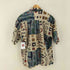 ナチュラルイシュー NATURAL ISSUE 総柄 リネン混シャツ メンズ import:M