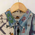ナチュラルイシュー NATURAL ISSUE 総柄 リネン混シャツ メンズ import:M