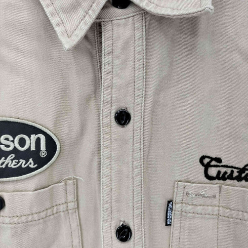 バンソン VANSON チェーンステッチ ワーク シャツ メンズ 4