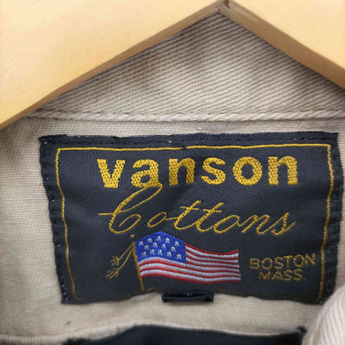 バンソン VANSON チェーンステッチ ワーク シャツ メンズ 4