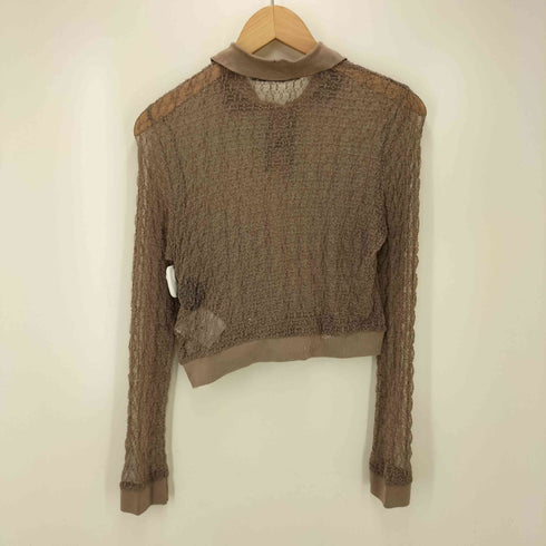 ジョンローレンスサリバン JOHN LAWRENCE SULLIVAN LACE POLO SHIRT レース ポロ シャツ レディース FREE