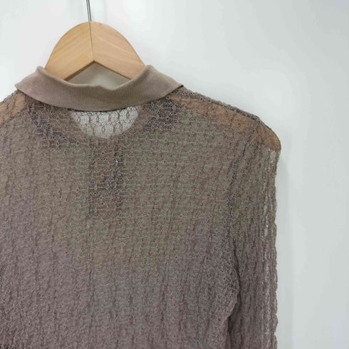 ジョンローレンスサリバン JOHN LAWRENCE SULLIVAN LACE POLO SHIRT レース ポロ シャツ レディース FREE
