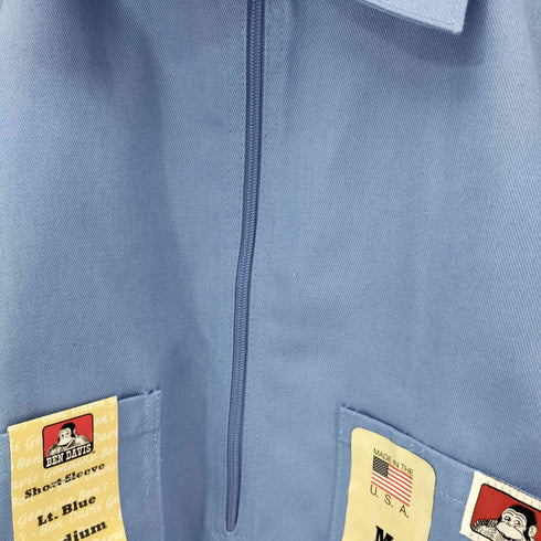 ベンデイビス BEN DAVIS USA製 Short Sleeve Solid 1/2 Zip Shirt メンズ import:M