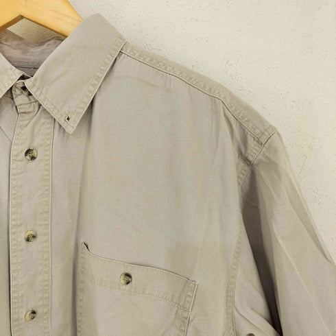 エディーバウアー Eddie Bauer 黒タグ コットン半袖シャツ メンズ import:L