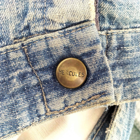 ヘラクレス HERCULES 40S-50S waldes ZIP ダブルニー ペインターデニムパンツ 襤褸 ボロ メンズ