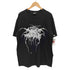 90S CYGNUS ボディ ブラック メタル バンド ロゴ 両面 プリント S/S クルーネック Tシャツ ©1998 メンズ import:L