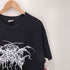 90S CYGNUS ボディ ブラック メタル バンド ロゴ 両面 プリント S/S クルーネック Tシャツ ©1998 メンズ import:L