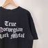 90S CYGNUS ボディ ブラック メタル バンド ロゴ 両面 プリント S/S クルーネック Tシャツ ©1998 メンズ import:L