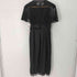 ザラ ZARA S/S レース切替デザインサテンロングワンピース レディース import:S