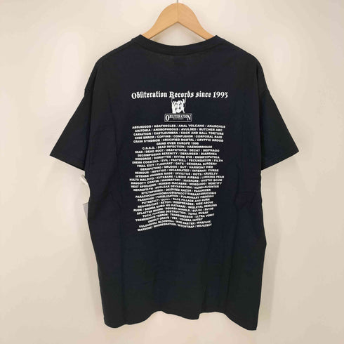 GILDAN ボディ レコード 企業ロゴ プリント S/S クルーネック Tシャツ メンズ import:L