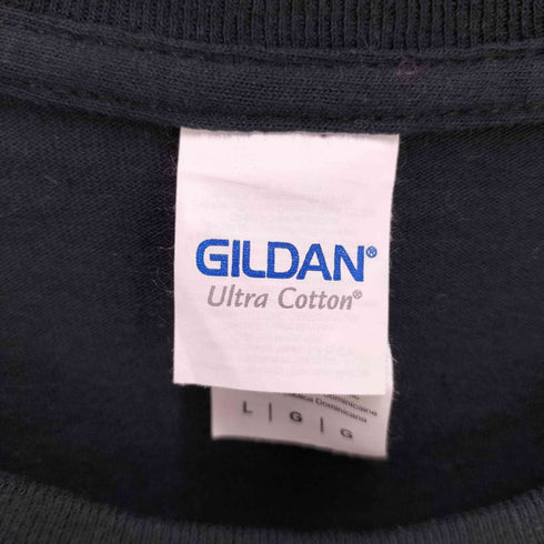GILDAN ボディ レコード 企業ロゴ プリント S/S クルーネック Tシャツ メンズ import:L
