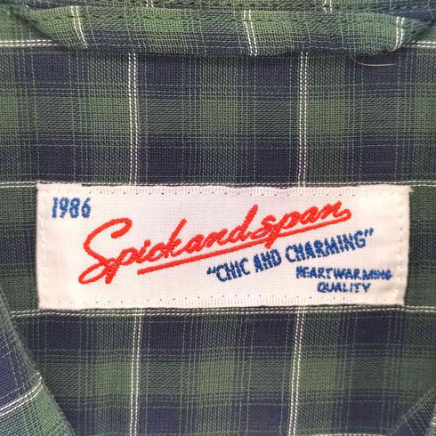 スピックアンドスパン Spick and Span コットンボイルチェックシャツ レディース