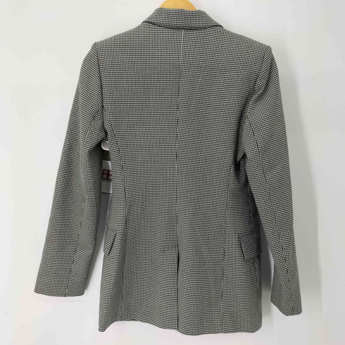 ザラ ZARA チェックダブルテーラードジャケット レディース import:S