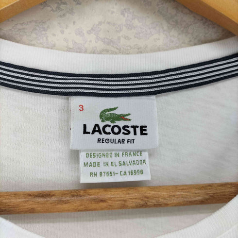 ラコステ LACOSTE ロゴプリントTシャツ MADE IN FRANCE メンズ 3