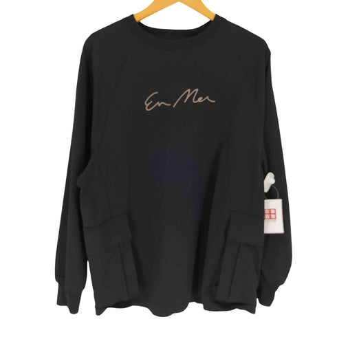 EN MER ラバー ロゴ 巻きポケット ラグランスリーブ L/S Tシャツ メンズ JPN:M