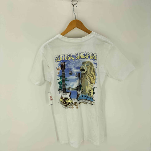ハードロックカフェ Hard Rock Cafe シンガポール バックプリントクルーネックTシャツ メンズ JPN:M
