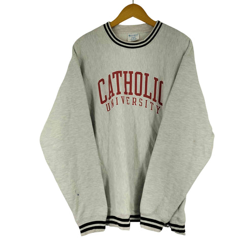 チャンピオン Champion 単色タグ復刻 フロントプリント スウェット メンズ JPN:XL