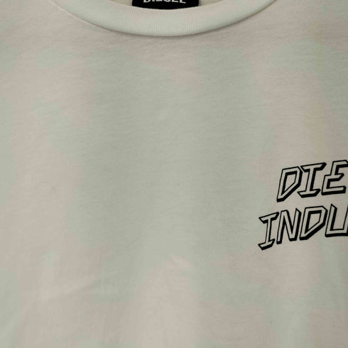 ディーゼル DIESEL DIESEL INDUSTRY アームプリント L/S Tシャツ レディース import:M