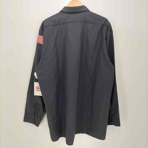 レッドキャップ RED KAP ワッペン付きL/S ワークシャツ メンズ XL