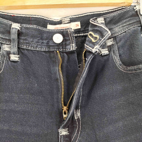 リーバイスレッド Levis RED LOOSE STRAIGHT ステッチデザイン ジッパーフライ ストレート デニムパンツ レディース 26