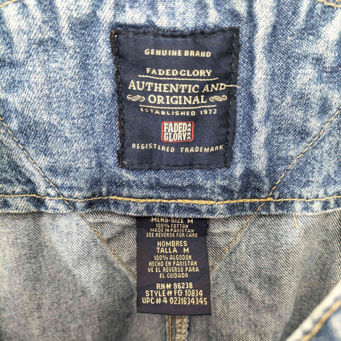 フェイデッドグローリー FADED GLORY 90s デニムオーバーオール メンズ M