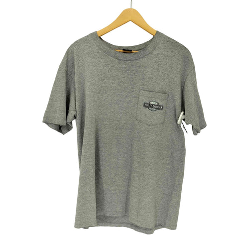 ハーレーダビッドソン HARLEY-DAVIDSON 00S ©2004 USA製 バックプリント ポケットTシャツ メンズ import:L