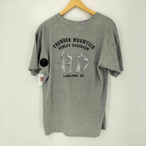 ハーレーダビッドソン HARLEY-DAVIDSON 00S ©2004 USA製 バックプリント ポケットTシャツ メンズ import:L