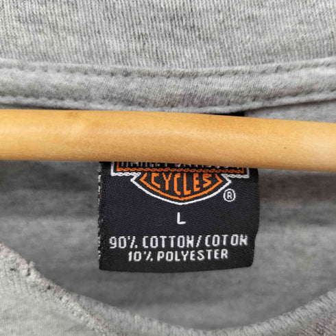 ハーレーダビッドソン HARLEY-DAVIDSON 00S ©2004 USA製 バックプリント ポケットTシャツ メンズ import:L