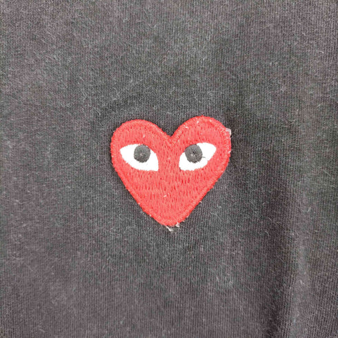 プレイコムデギャルソン PLAY COMME des GARCONS ハートワッペン クルーネックTシャツ メンズ L