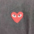 プレイコムデギャルソン PLAY COMME des GARCONS ハートワッペン クルーネックTシャツ メンズ L