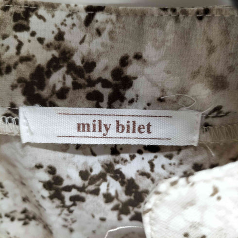mily bilet S/S 総柄 プリーツデザインワンピース レディース FREE