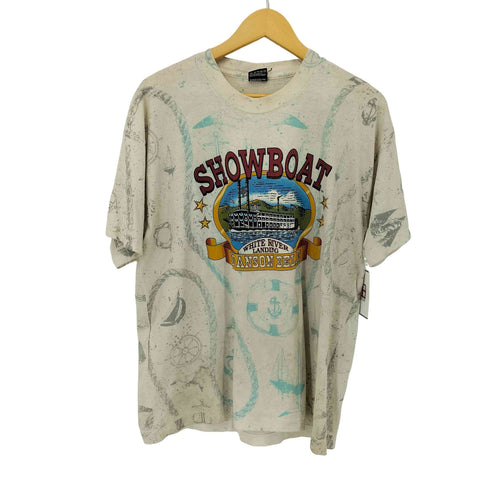 フルーツオブザルーム FRUIT OF THE LOOM 90S USA製 BEST オールオーバープリント Tシャツ メンズ import:XL