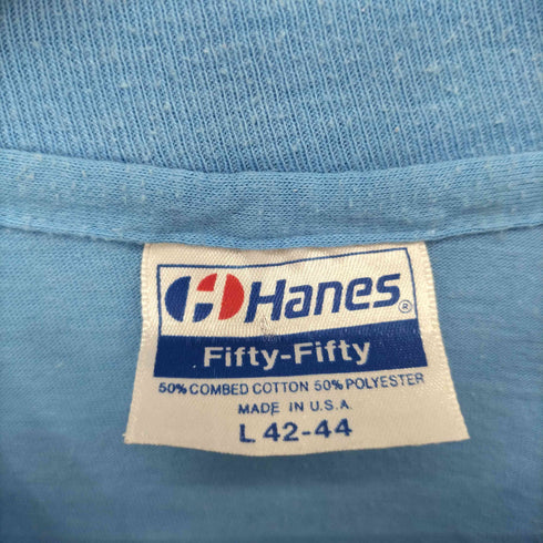 ヘインズ Hanes 80S fifty fifty フロントプリントTシャツ メンズ import:L
