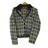 トリップニューヨークシティ TRIPP NYC チェック ジャケット 着脱フード スカルボタン レディース JPN:XL