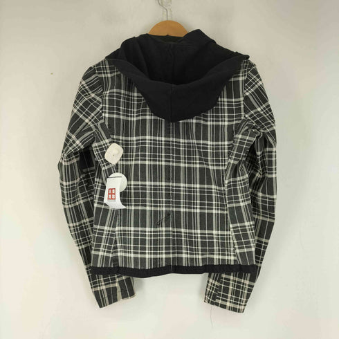 トリップニューヨークシティ TRIPP NYC チェック ジャケット 着脱フード スカルボタン レディース JPN:XL