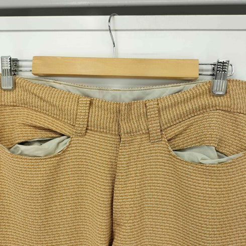 シアーズ Sears 70S SCOVILジップ PERMA-PREST 総柄フレアスラックス メンズ