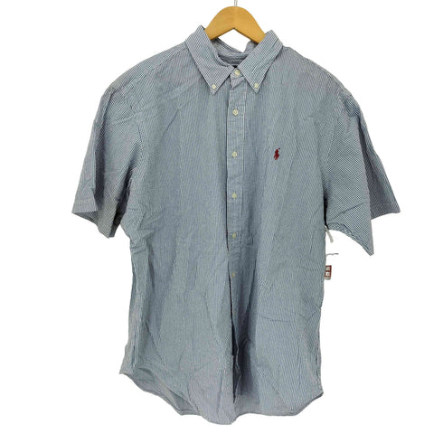 ラルフローレン RALPH LAUREN シアサッカー ストライプ BDシャツ メンズ import:XL