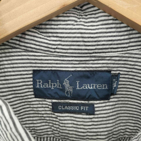 ラルフローレン RALPH LAUREN シアサッカー ストライプ BDシャツ メンズ import:XL