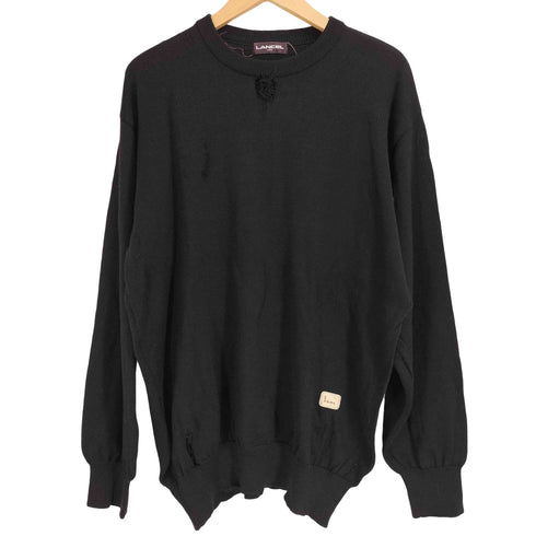 ランセル LANCEL ダメージ加工 クルーネックニット メンズ