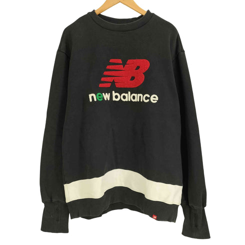 ニューバランス NEW BALANCE ロゴ刺繍 サムホール付 クルーネックスウェット メンズ XL