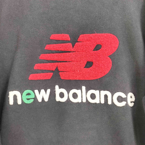 ニューバランス NEW BALANCE ロゴ刺繍 サムホール付 クルーネックスウェット メンズ XL