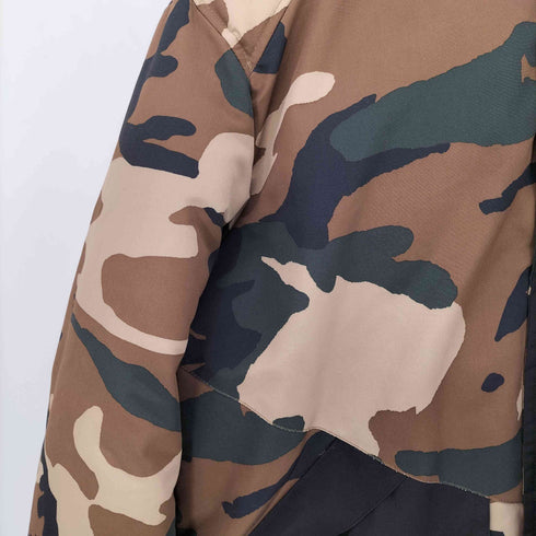 ザラ ZARA ウッドランドカモ 中綿 フーデッド ジャケット メンズ import:XL