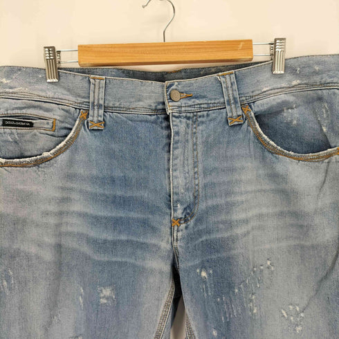 ドルチェアンドガッバーナ DOLCE&GABBANA 20 LOOSE ダメージ加工デニムパンツ メンズ 50