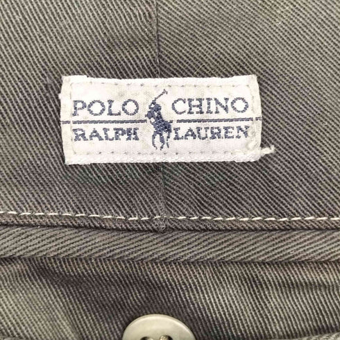 ポロラルフローレン POLO RALPH LAUREN 90S 黒染め 2タック チノパンツ メンズ 34×30