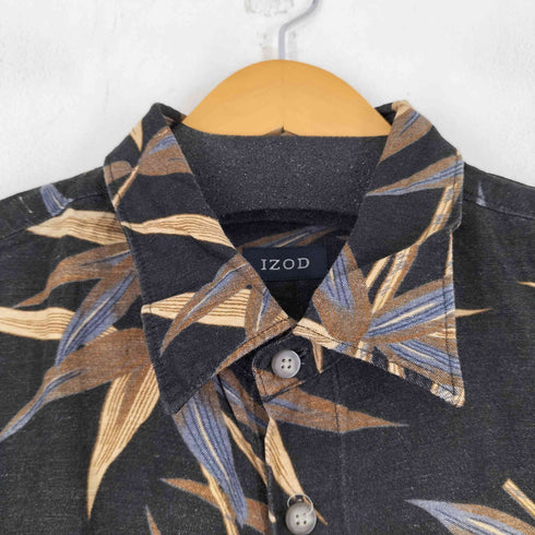 アイゾッド IZOD S/S リネンレーヨン ボタニカル柄 シャツ メンズ JPN:L