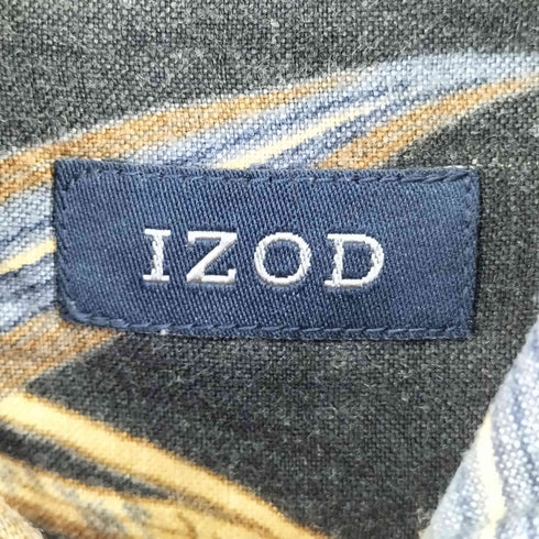 アイゾッド IZOD S/S リネンレーヨン ボタニカル柄 シャツ メンズ JPN:L