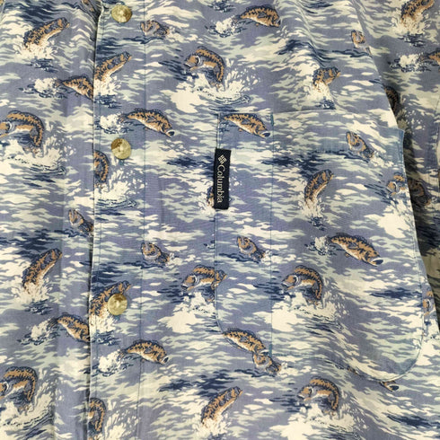 コロンビアスポーツウェア Columbia Sportswear 90S 総柄 S/S シャツ メンズ JPN:XL