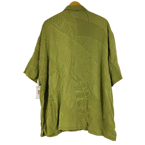 トミーバハマ Tommy Bahama 総柄シルク100 S/S シャツ メンズ XXL